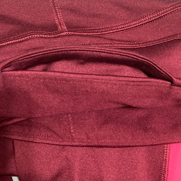 NWOT Pink Seamless High Waist 7/8 Workout Tight - Maroon/Pink - Picture 9 of 9